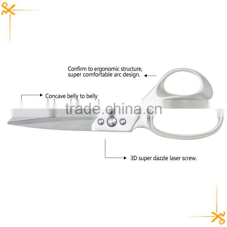 New style cloth scissors with aluminum handle