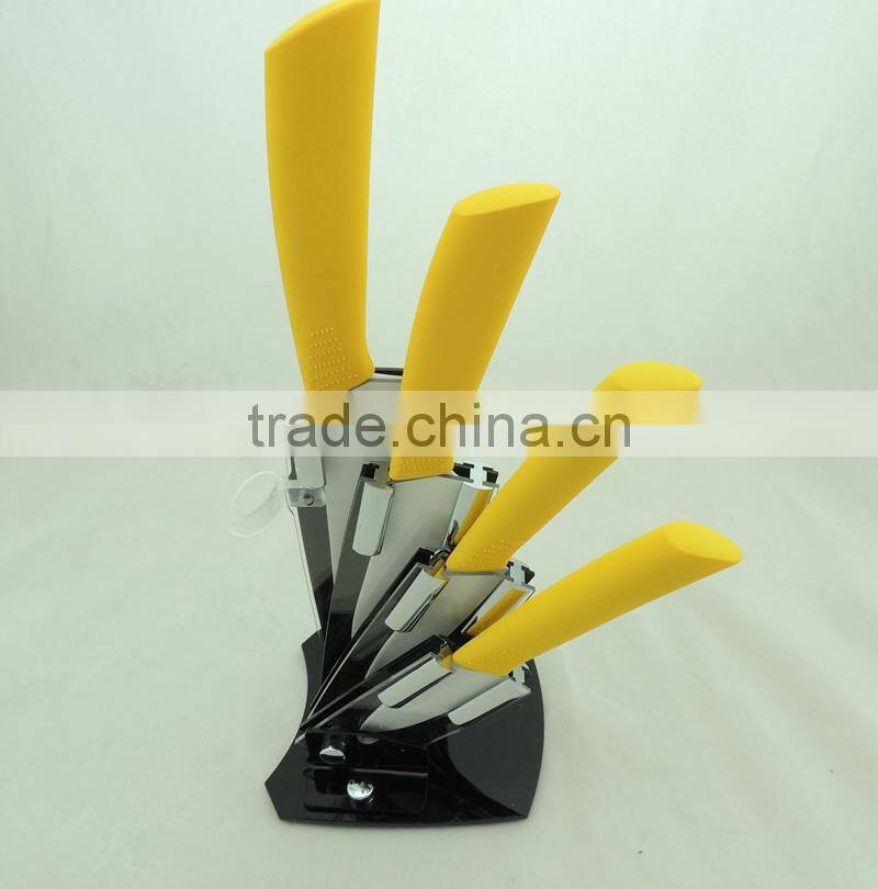 Best Quality Nice satin and Shiny Household Ceramic Knives Set