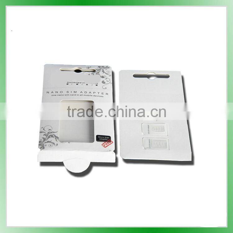 Free sample Nano SIM adapter to Micro and Standard Sim Card Adapter mobile pin