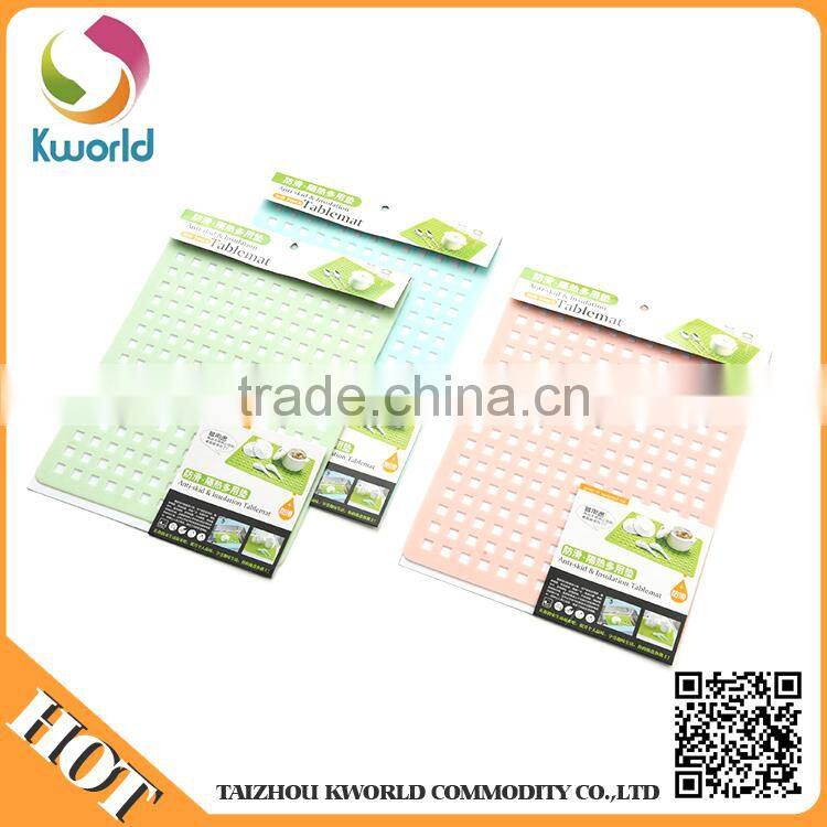Quality-assured hot sale pp table mat,anti slip mat