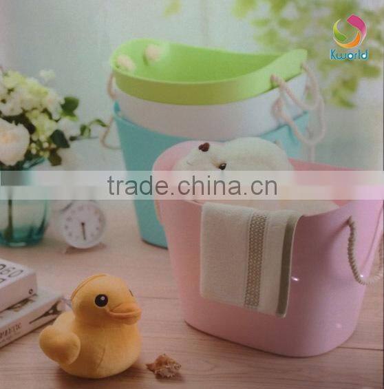 Custom high quality decorative plastic bucket plastic laundry bucket bathroom bucket
