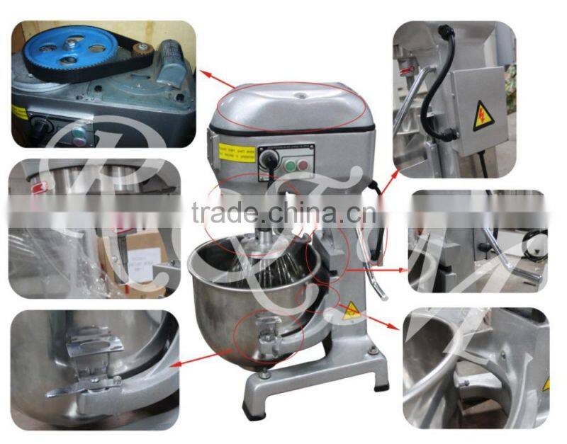 Commercial egg beated machine planetary kitchen machine 30 litre dough mixer