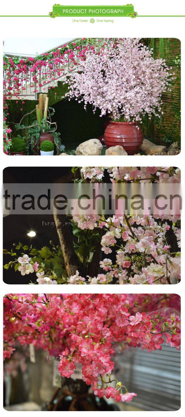27044T handcraft fabrication make artificial cherry blossom flower