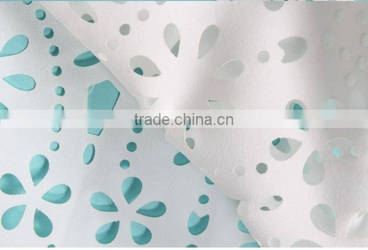 Fashion Sleeveless Tropical Roupas Blusas Femininas 2015 Summer Plum Flower Laser Cutting Chiffon Ladies Blouse Women Tops