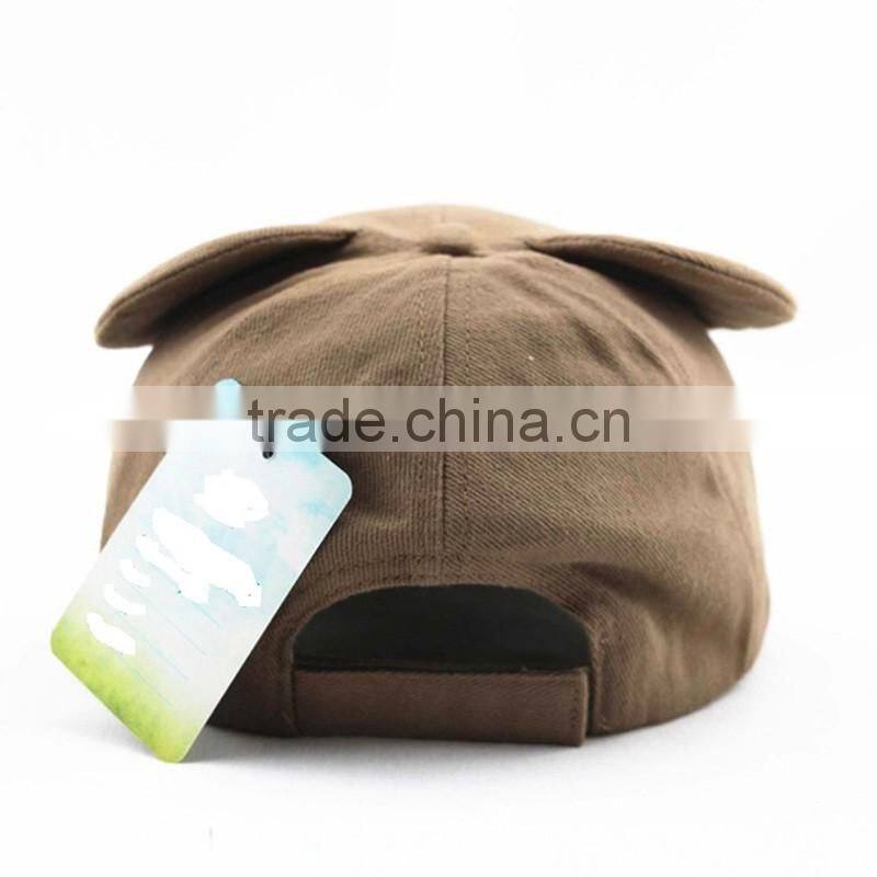 Animal Style Embroidery Kid Cap And Hat With Ears