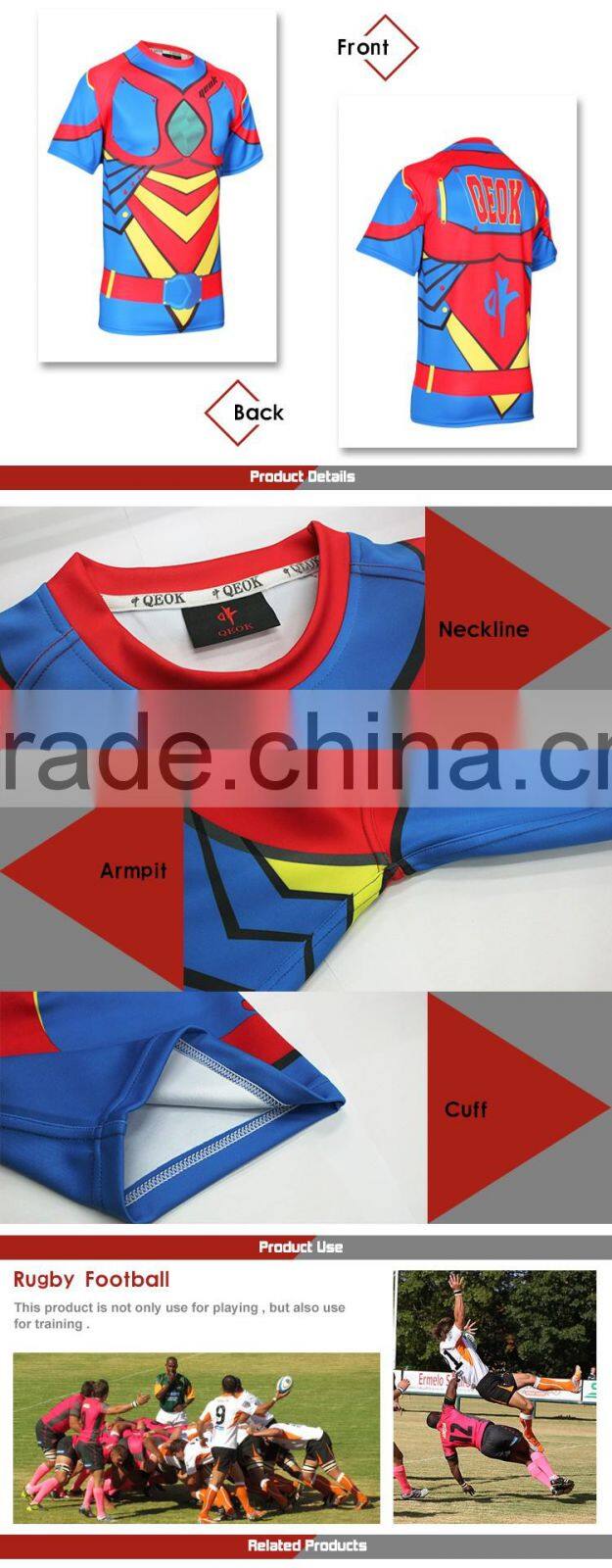 Latest superman rugby jersey design for men