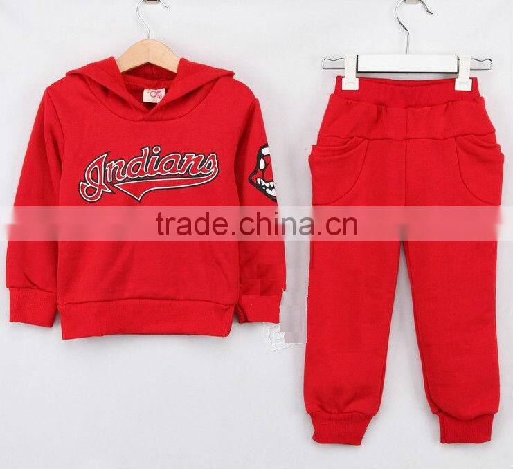 custom made children sweat suit high quality made in china