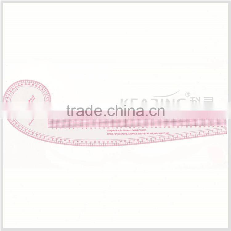 Kearing PVC 16'' & 24'' multifunctional HIP CURVE RULER / metric garment curve ruler # 6502