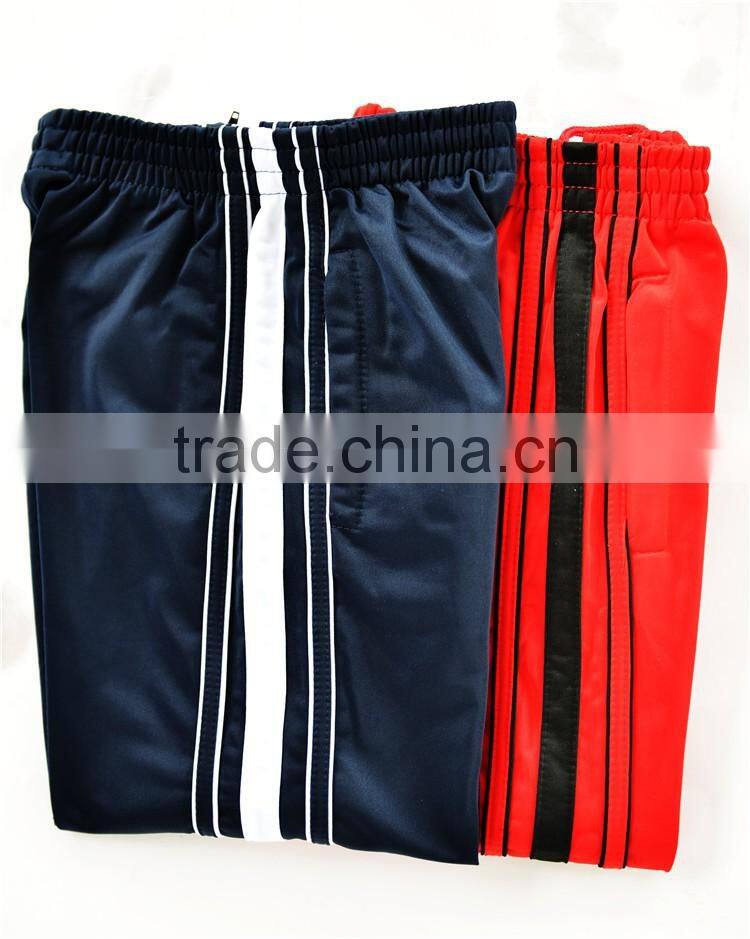 2016 hotsell men's 100% polyester tricot pants sport pants