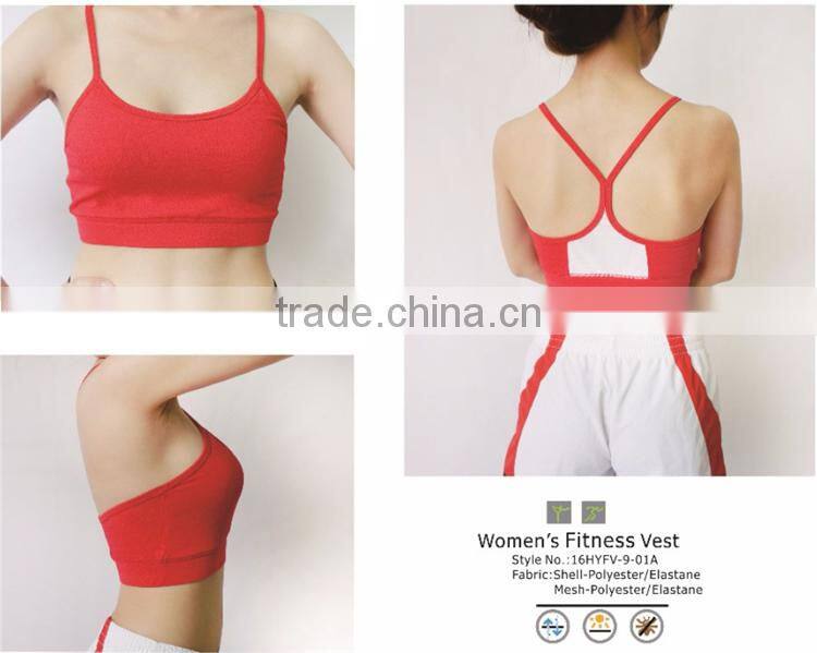 Sexy Breathable Quick Dry Gym Yoga Vest Bra