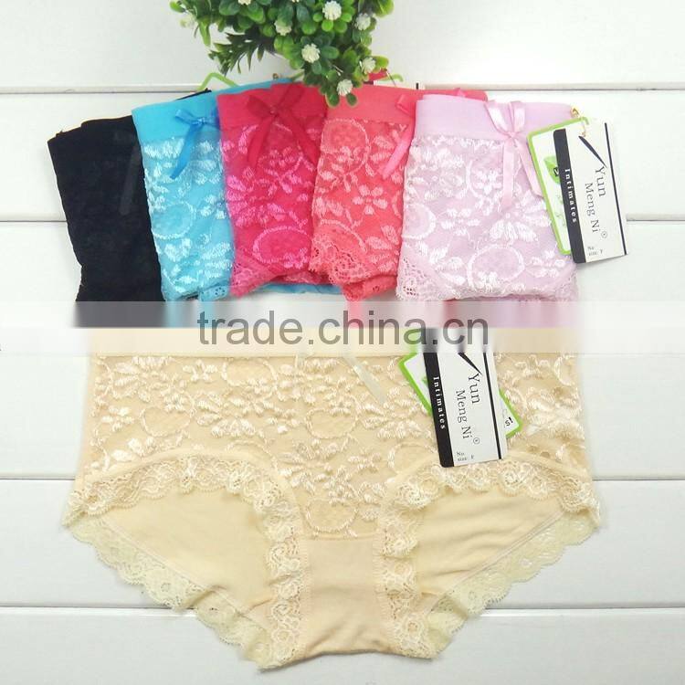 Wholesale underwear girls sexy women wearing slim panties lace underwear