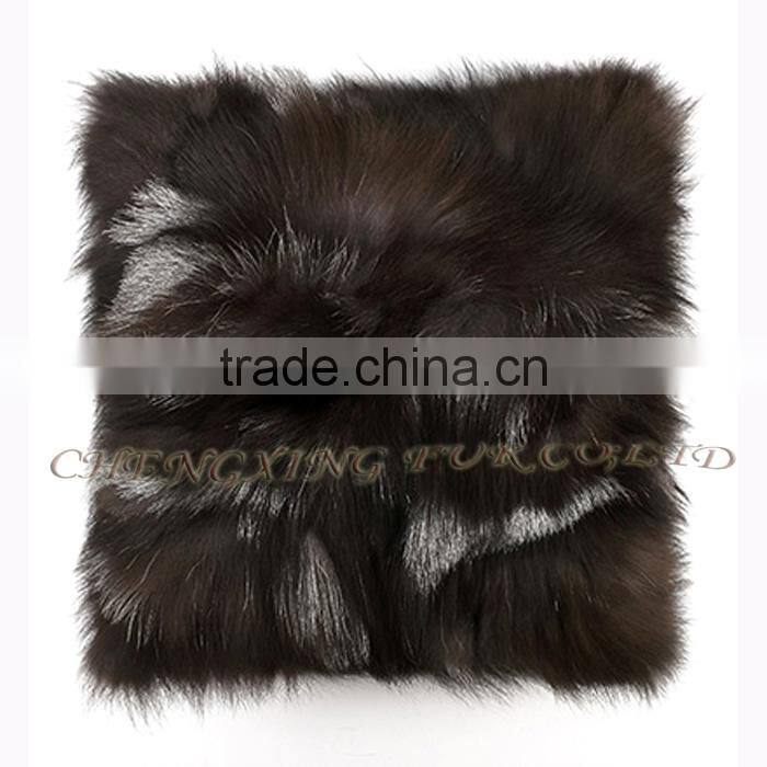 CX-D-33 Genuine Fox Fur Cushion Covers / Pillows