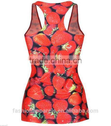 Digital Print Tank Graphic Vest Top Blouse Gothic Punk t-Shirt Clubwear