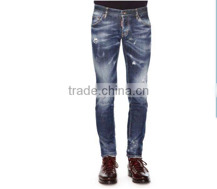 Biker Jeans Fashion Denim trousers(LOTK079)