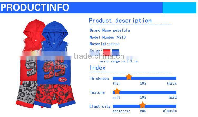 Cool Cars Baby boy clothing set vest and pants boys clothing set