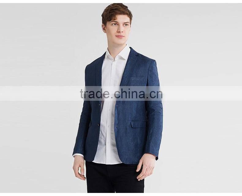 China Supplier Mens Linen Fashion Suits Jacket Blazer Man Suit