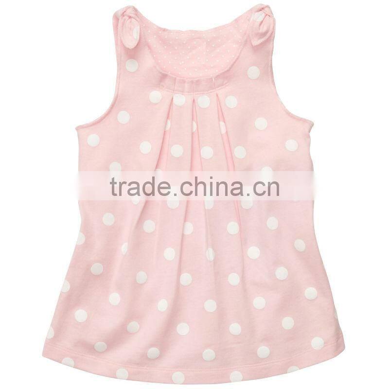 GIRLS STRIPED SLEEVELESS GOWN