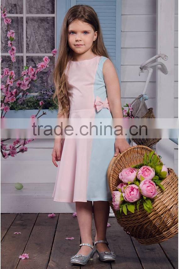 Pink Blue Family Look Mommy And Me Set Women Dresses Summer Children Frocks Designs