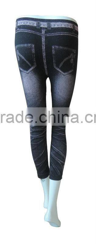 Jeans printing leggings seamless woman underwear ladies seamless leggings