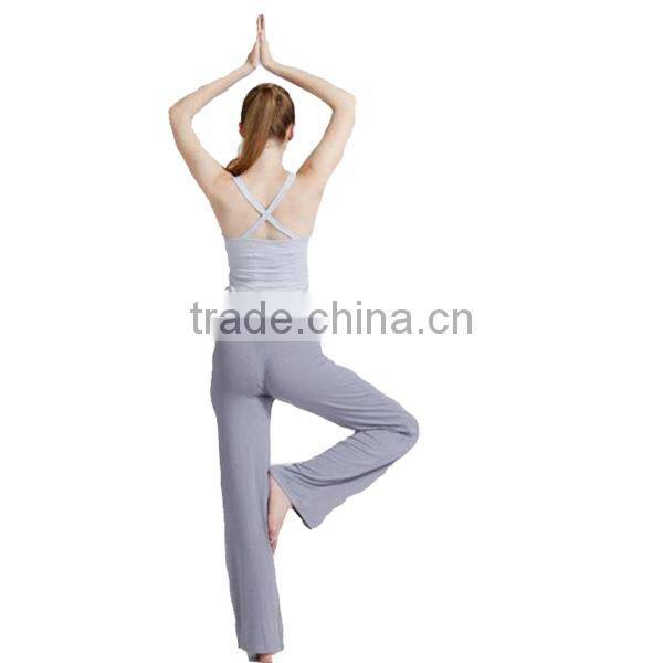 wholesale sport clothes,3-piece yoga wear,tank top,t-shirt and pant