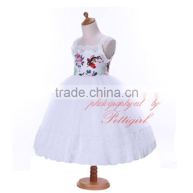 girls white summer dress flower girl skirts