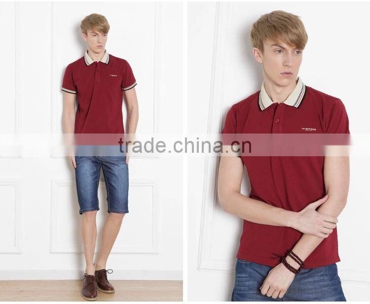 2015 hot sale 100% cotton men Polo t-Shirt high quality ST-13