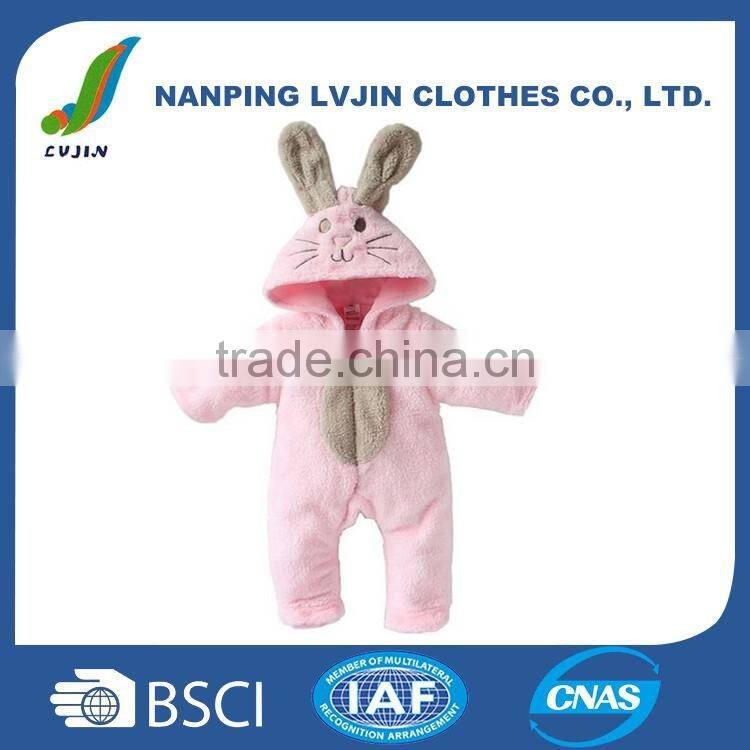 Baby Boy and Girl Winter Jumpsuits Rabbit Animal Romper