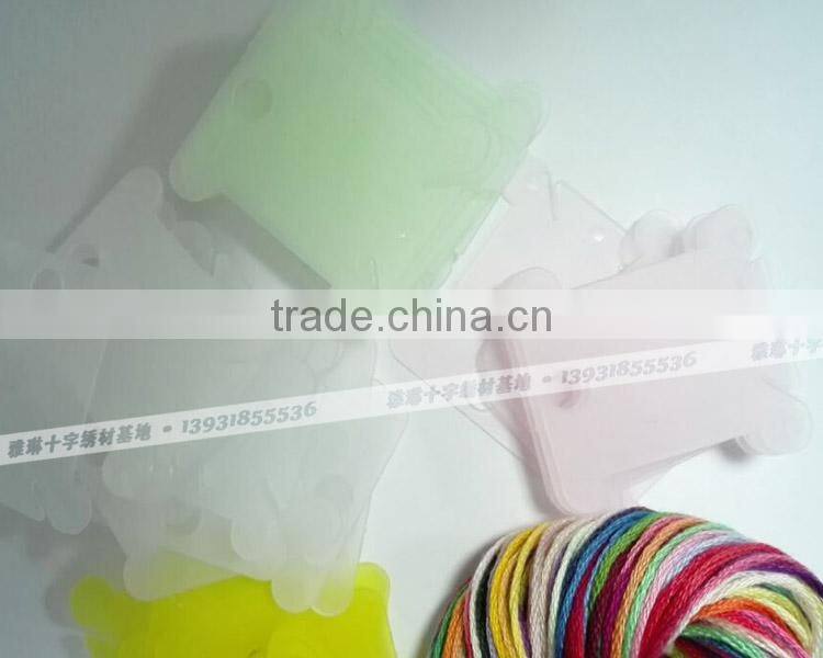 Embroidery Plastic Floss Bobbins thread coiling craft colorful card plastic shapes tools cross stitch sewing embroidery