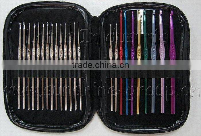 Aluminium Crochet Hook With Blister Card Packing Supply Various Size Crochet Hook