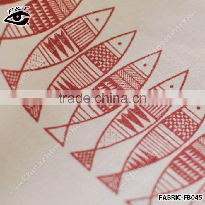 Wholesale Linen Fabric Fish Pattern fabric for household