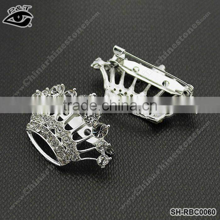 Rhinestone brooches Crown Design for bridal