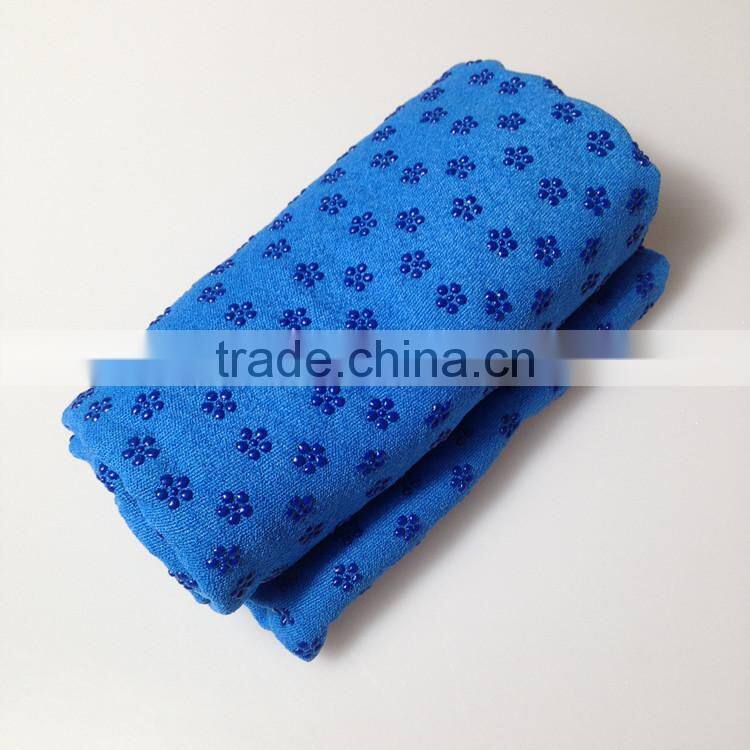 Microfiber yoga towel non slip private label yoga towel