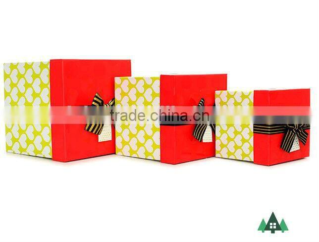 Gift Box - Imported Gifts,New Year Gift Box,2014 Fashion Design Gift Ribbon Paper Box/Square Gift Box