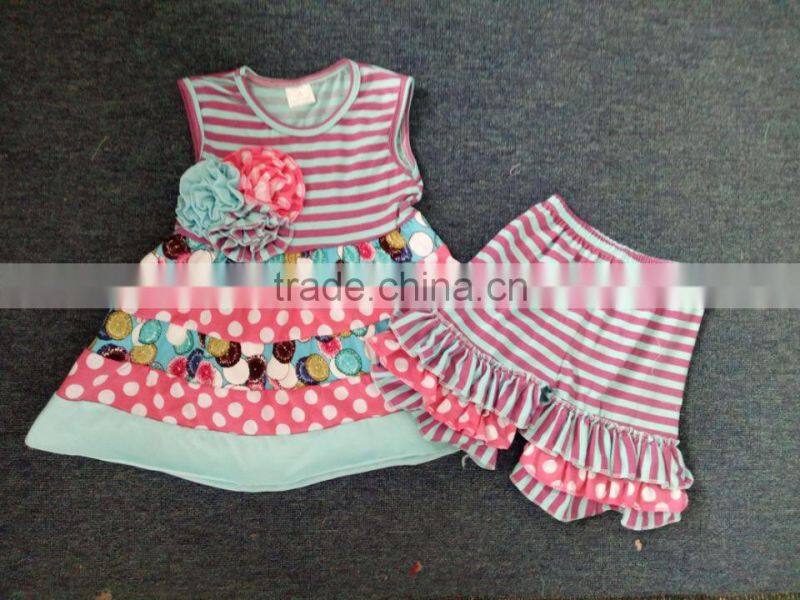 CH00252YIWU BOYA Cotton milk silk dress cotton Christmas stocking new fabric pattern kids clothes wearing boutique dresses