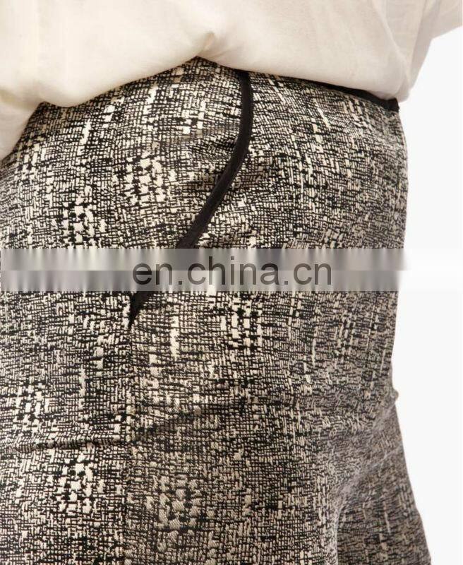 Jacquard Satin Trim Shorts CSS0028