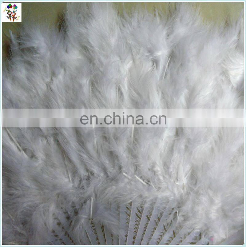 New Costume Wedding Showgirl Dance Folding Hand Feather Fans HPC-0908