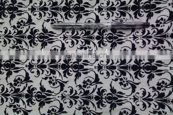 Winfar textile wholesale flock printing,Scuba printing flocking fabric