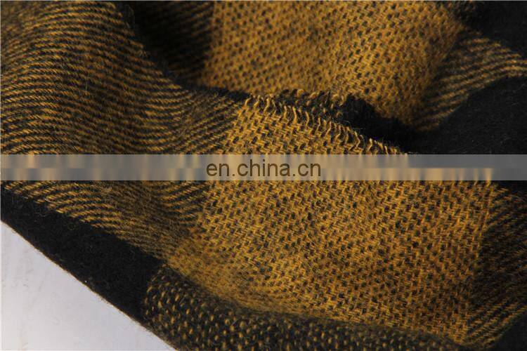 2017 best selling autumn winter 30% cashmere 70% wool shawl woolen plaid women men scarf classic tartan fringe scarf shawl