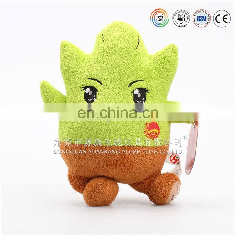 Yellow plush angry big eye toys for exporting