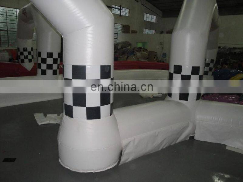 New design customized size inflatable cars mini 4wd race go karts track for sale