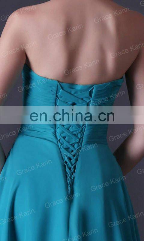 2015 Grace Karin New Women's Sexy Short Off-Shoulder Bridesmaid Dress CL3474