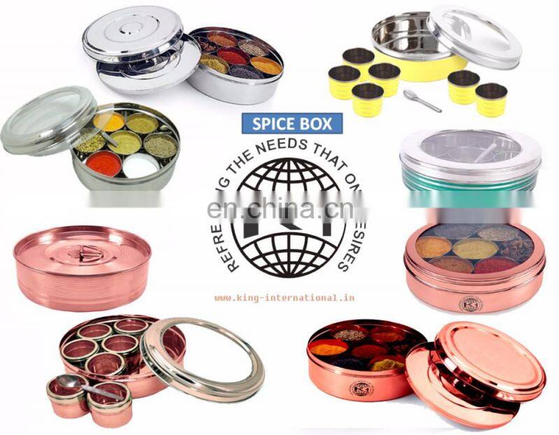 50ML Steel spice box Magnetic spice jar condiment set