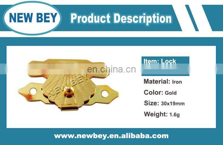 Cheap small nickel decorative metal lock for gift box