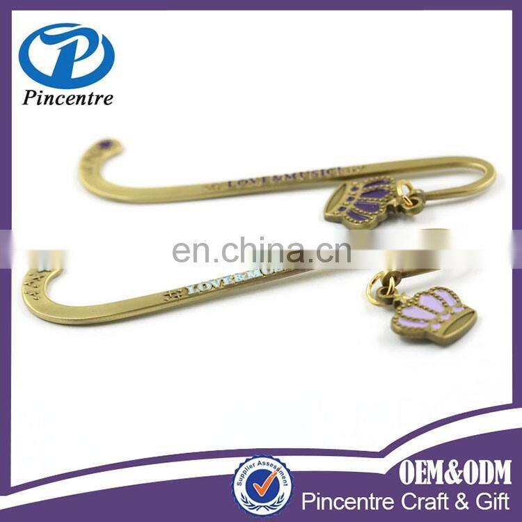2016 new products 3d hologram bookmark/zinc alloy bookmark