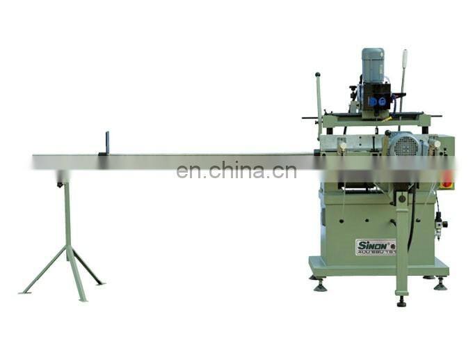 Single Head Drain Slot Machine for Aluminum and PVC window
