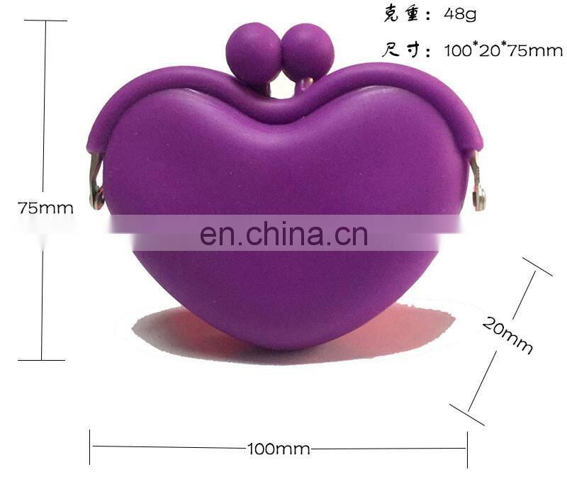 Creative Women Clutch Coin Purse Personalized Promotion Silicone Bag Candy Jelly Change Wallets