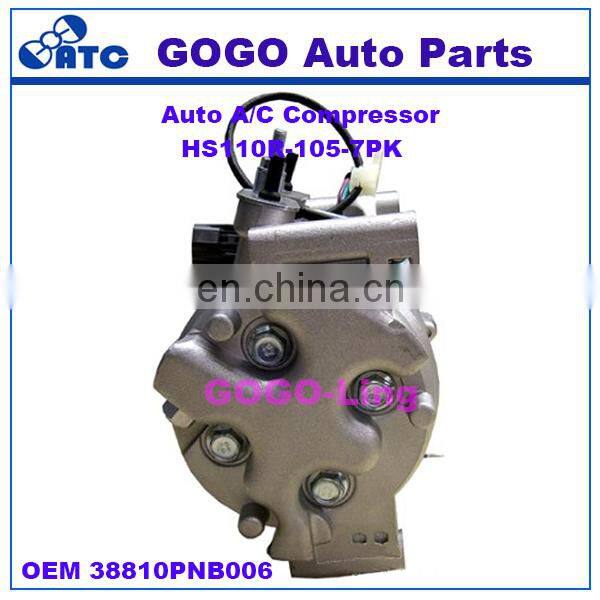 GOGO HS110R Auto A/C Compressor for H-onda CRV 2.4L 2002-2006 OEM : 38810PNB006 38870PNB006