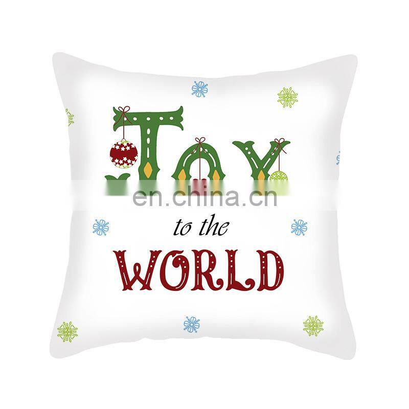 i@home Christmas English alphabet simple style chair sofa pillow cushion cover