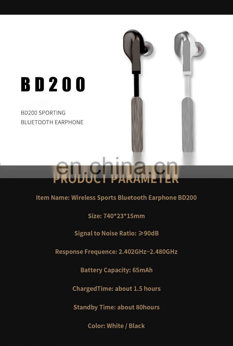 2019 Popular Amazon Mini Bluetooth In Ear Headphone Sport Wireless Headset with Magnetic Storage