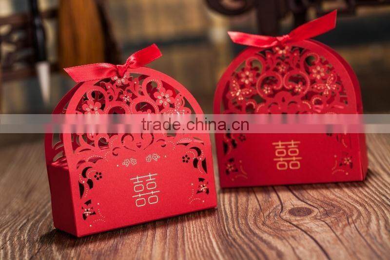 chinese traditional style custom wedding lovely paper candy box